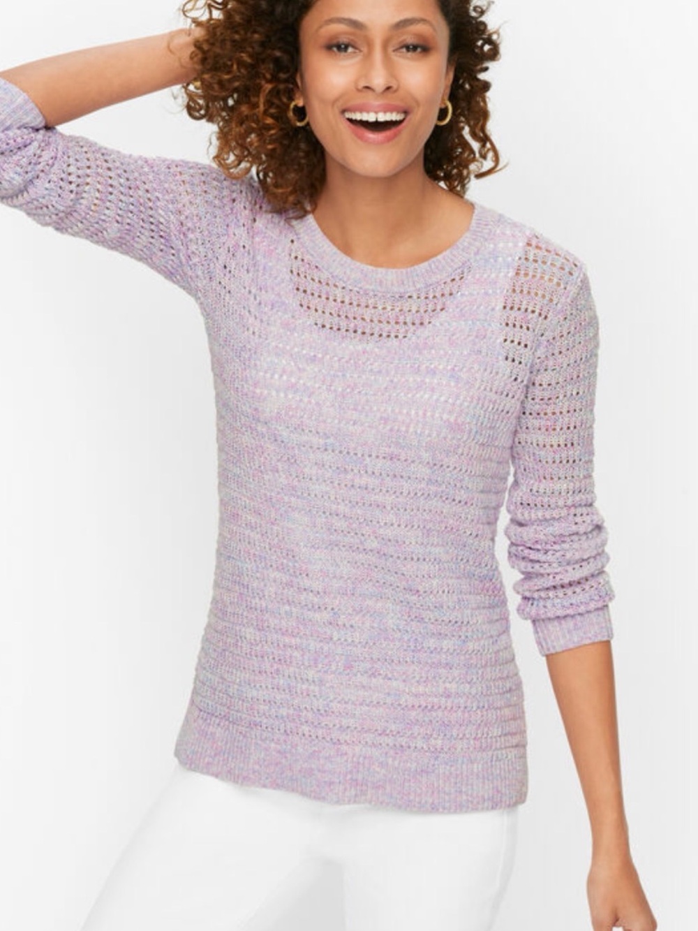 525 America Lilac Pink Crewneck Sweater